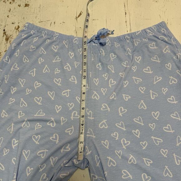 Cuddl Duds 2-Piece Classic Jersey Notch Collar Novelty Pajama Set Blue 3XL - Picture 15 of 16